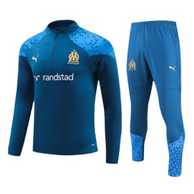 Olympique de Marseille Quarter Zip Navy Sudadera De Entrenamiento 2023-24 - Hombre